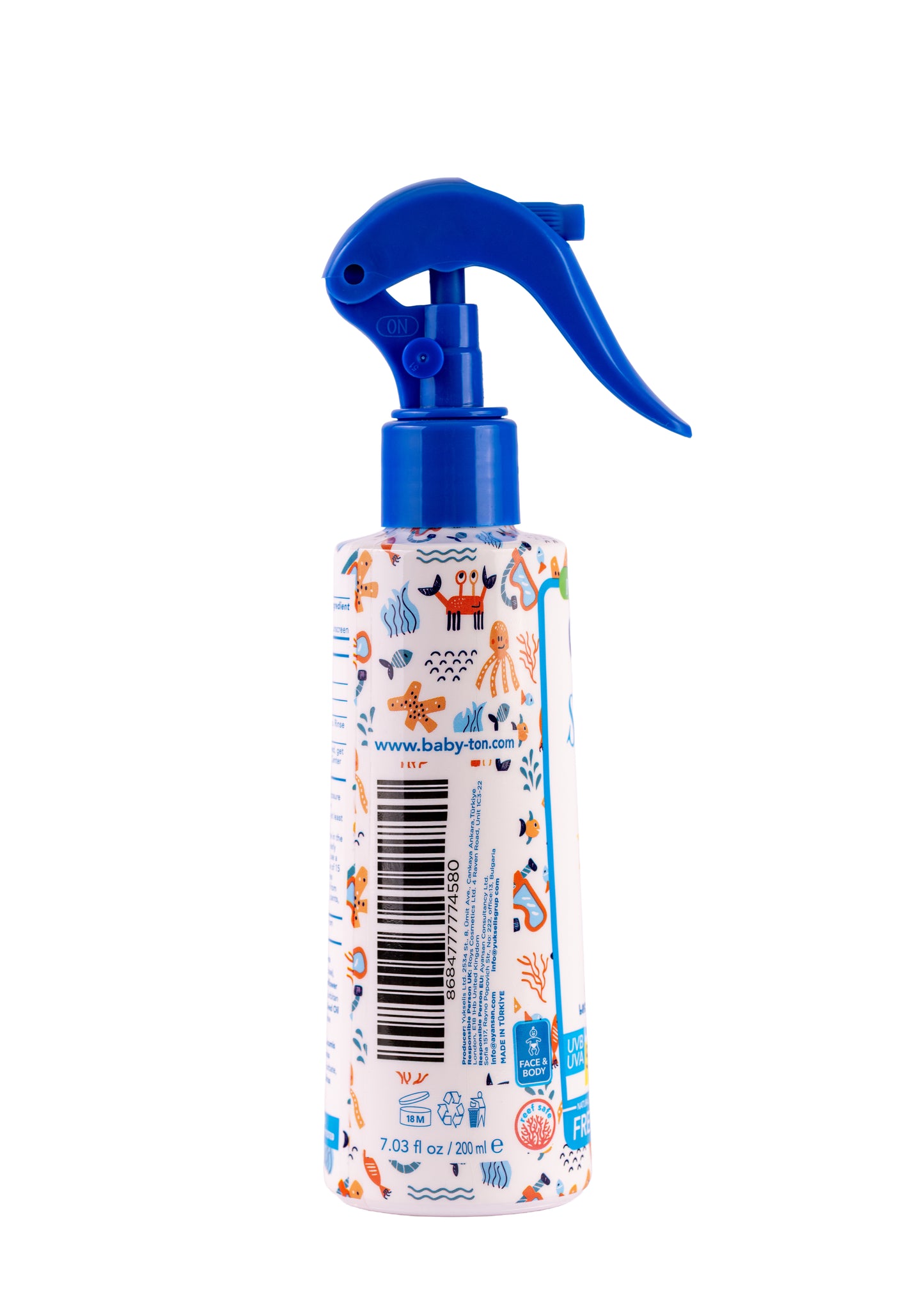 Crème Solaire Minérale Naturelle Spray 200ml