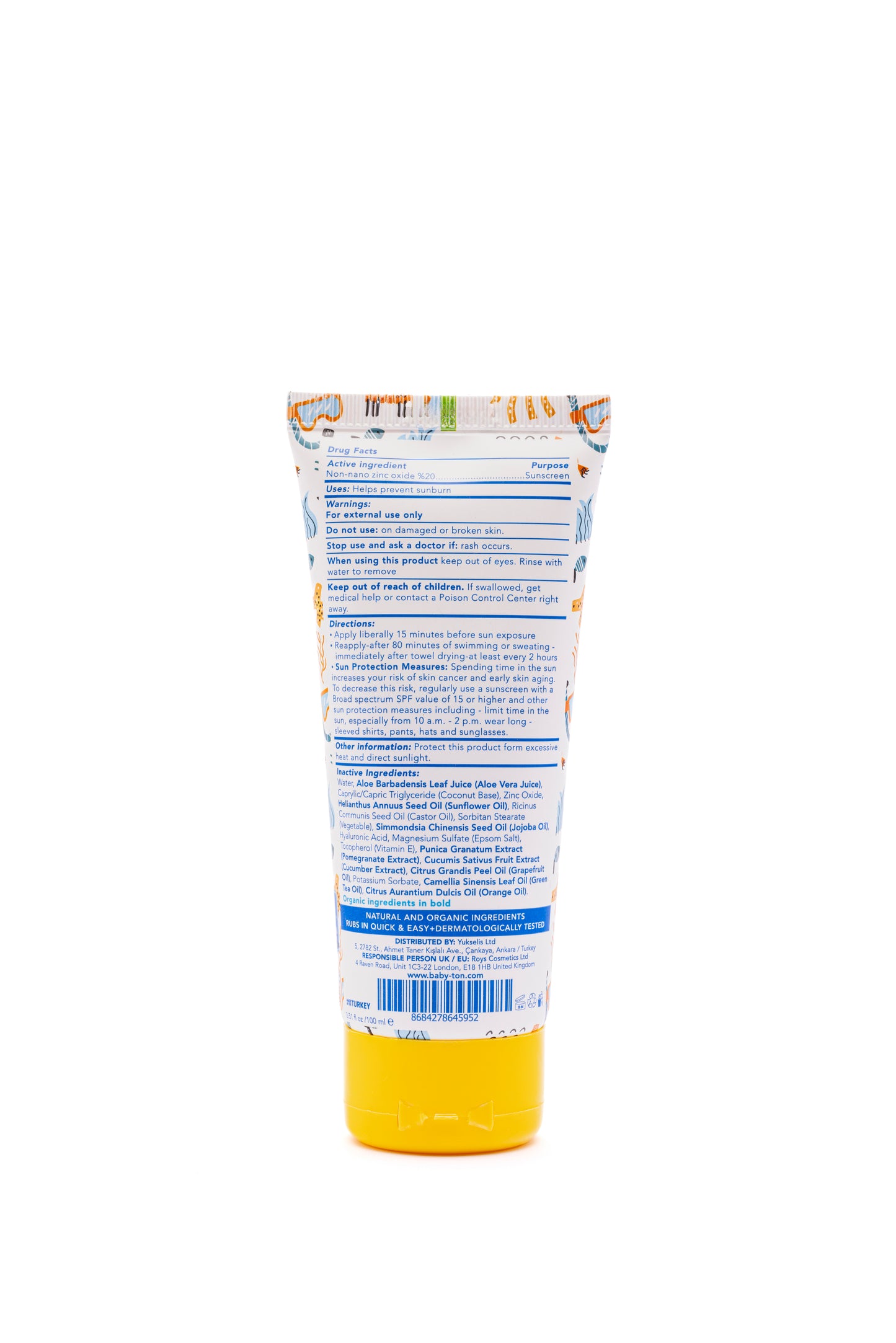 Crème Solaire Minérale Peau Atopique 100ml