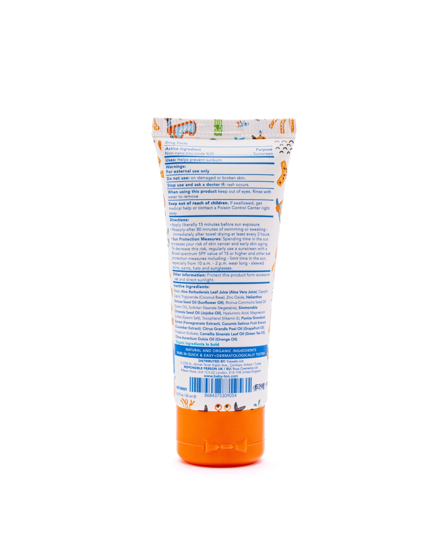Crème Solaire Minérale Naturelle 50ml