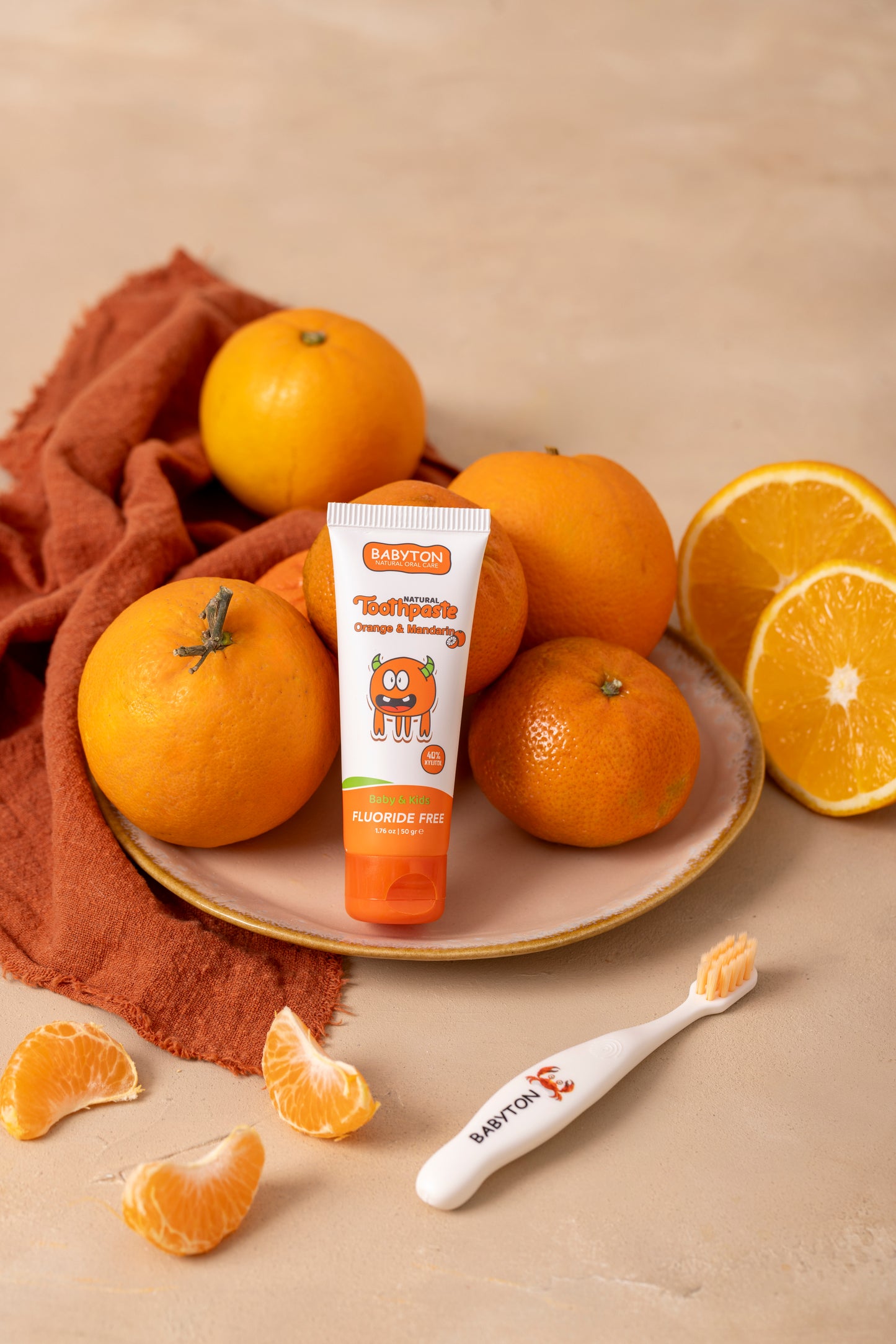 Dentifrice Naturel Arôme Orange et Mandarine 50g