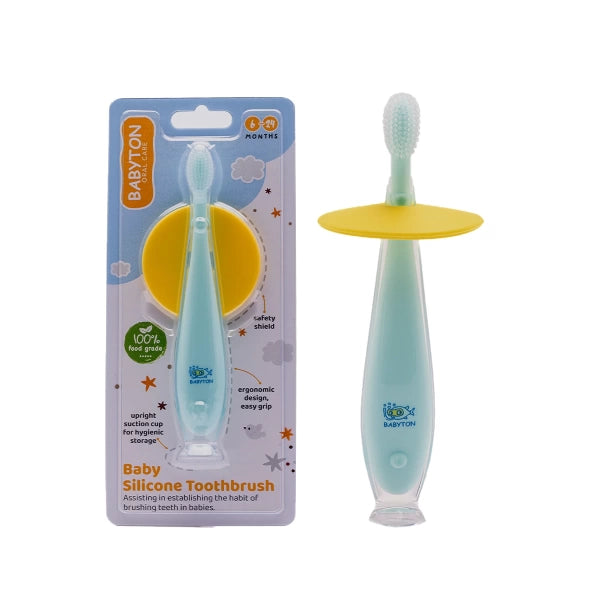Silicone Tandenborstel met Veiligheidsschild