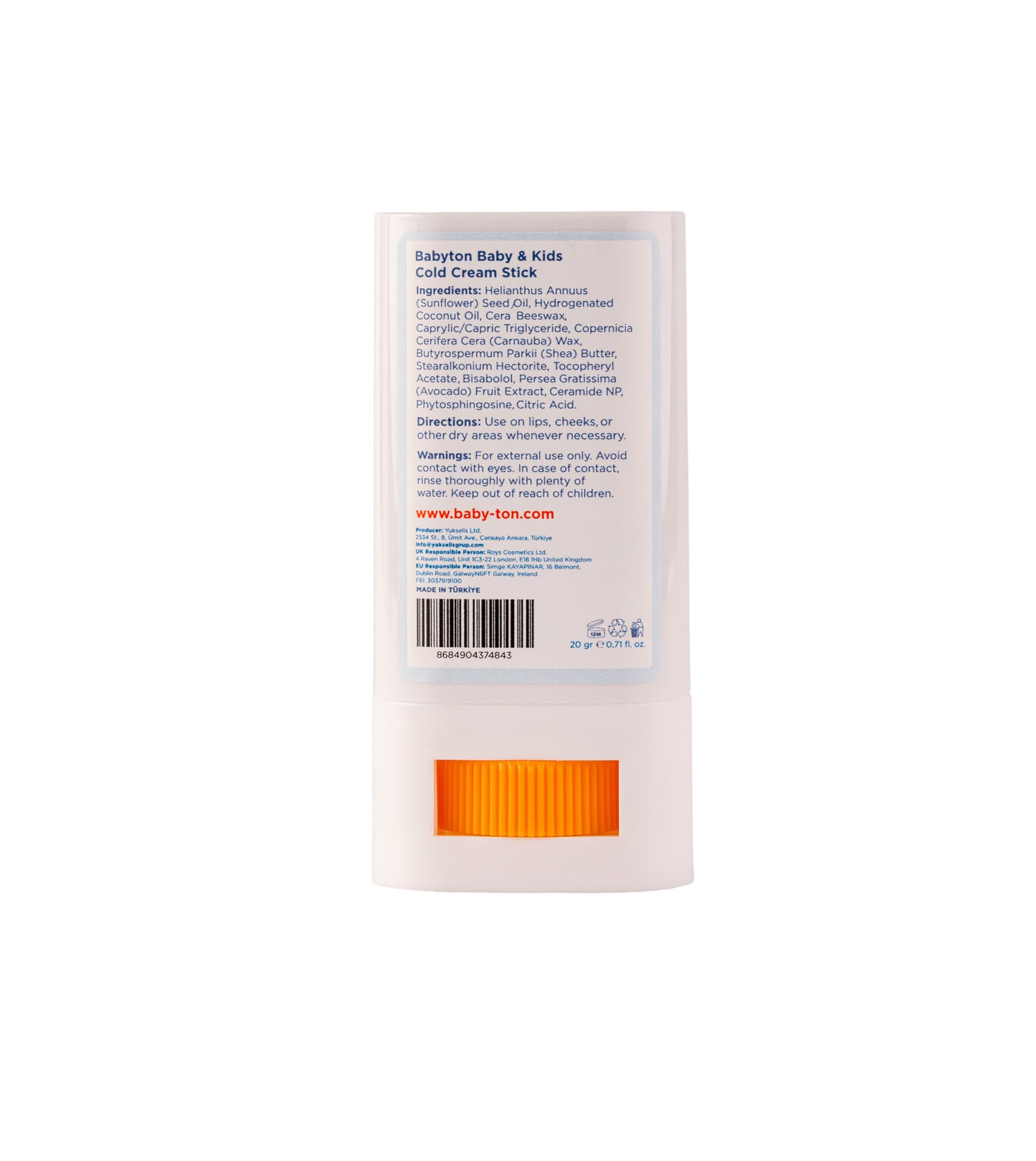 Natuurlijke Cold Cream Stick 20g