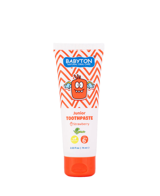 Junior Tandpasta met Fluoride 6+ | Aardbei (75ml)