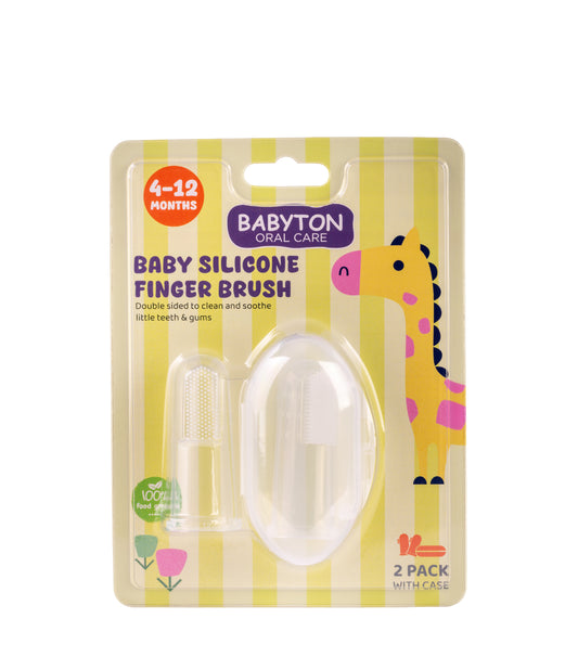 Silicone Vingertandenborstel 2 stuks