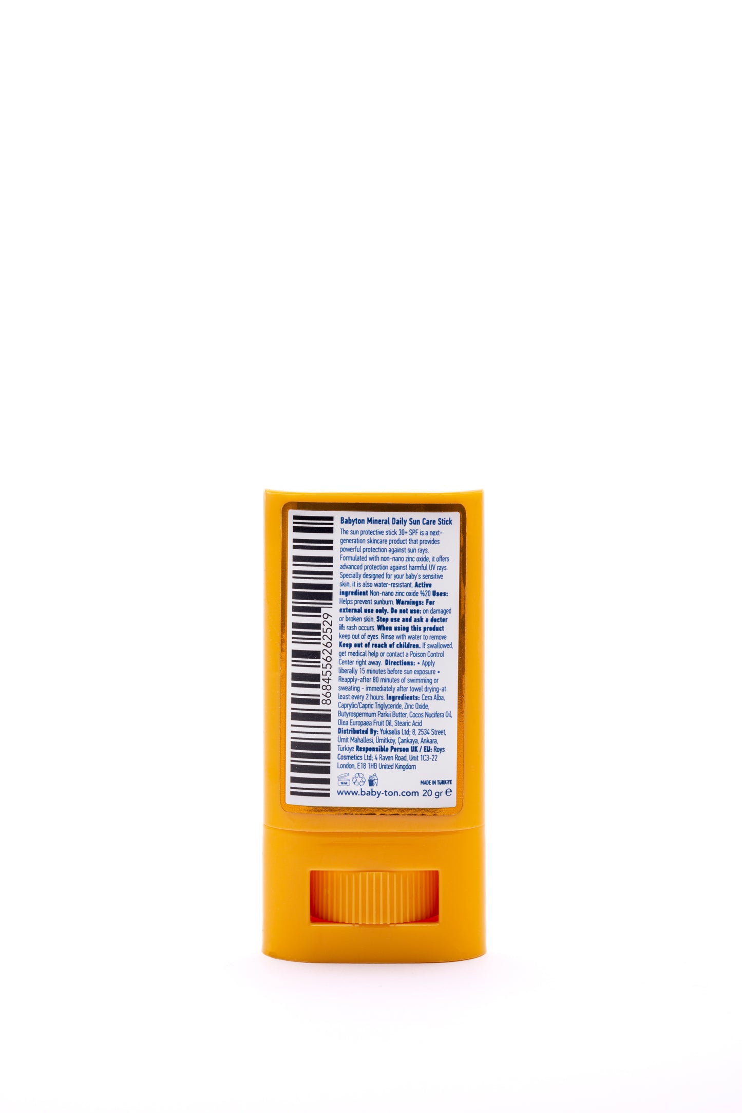 Crème Solaire Minérale Naturelle Stick 20g