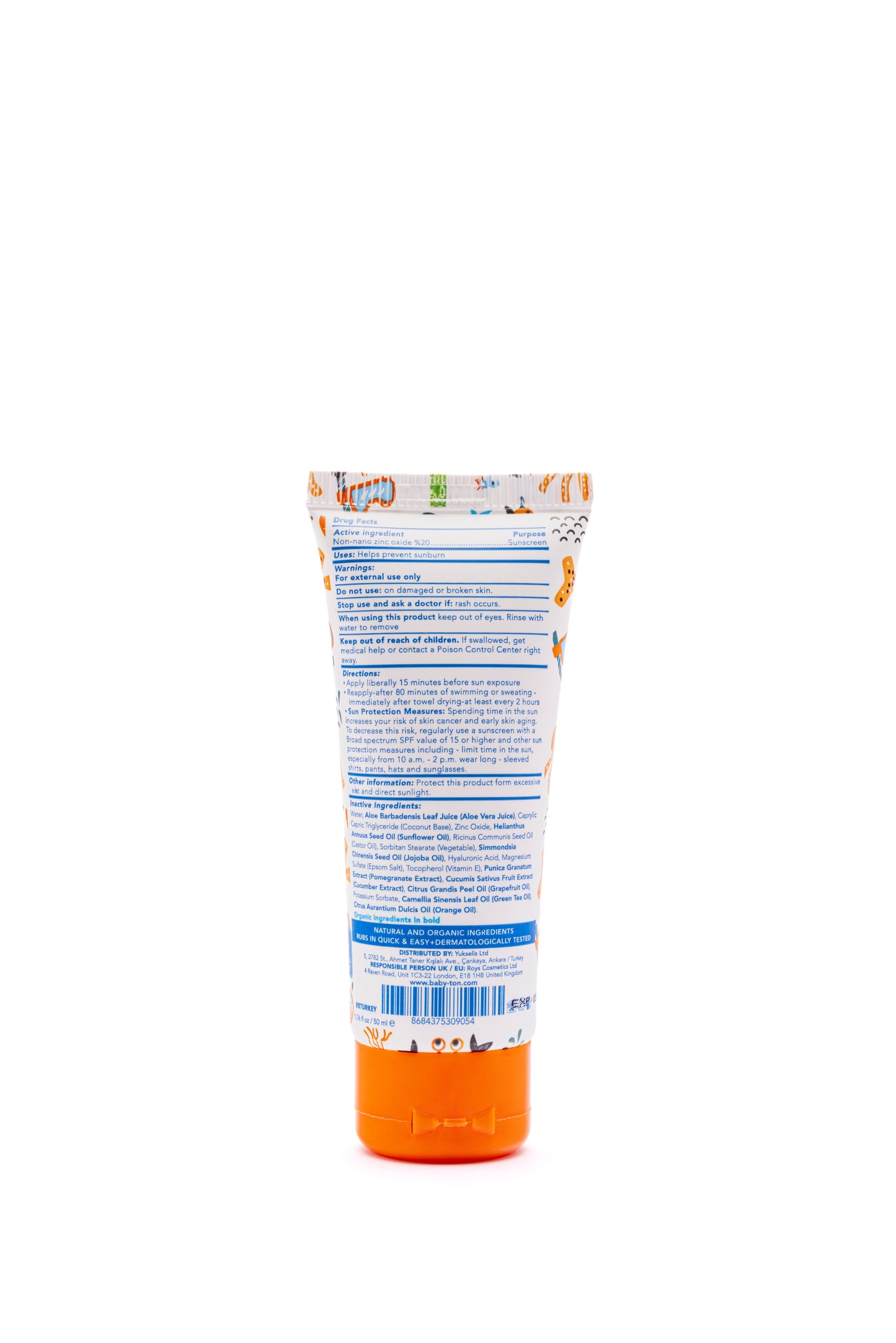 Crème Solaire Minérale Naturelle 50ml