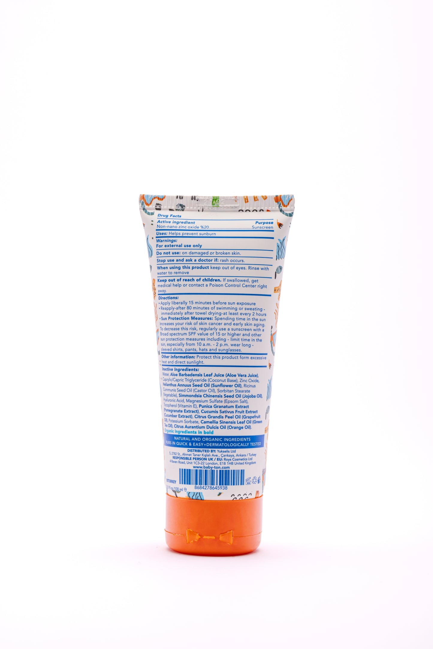 Natuurlijke Zonnecrème 100ml SPF30