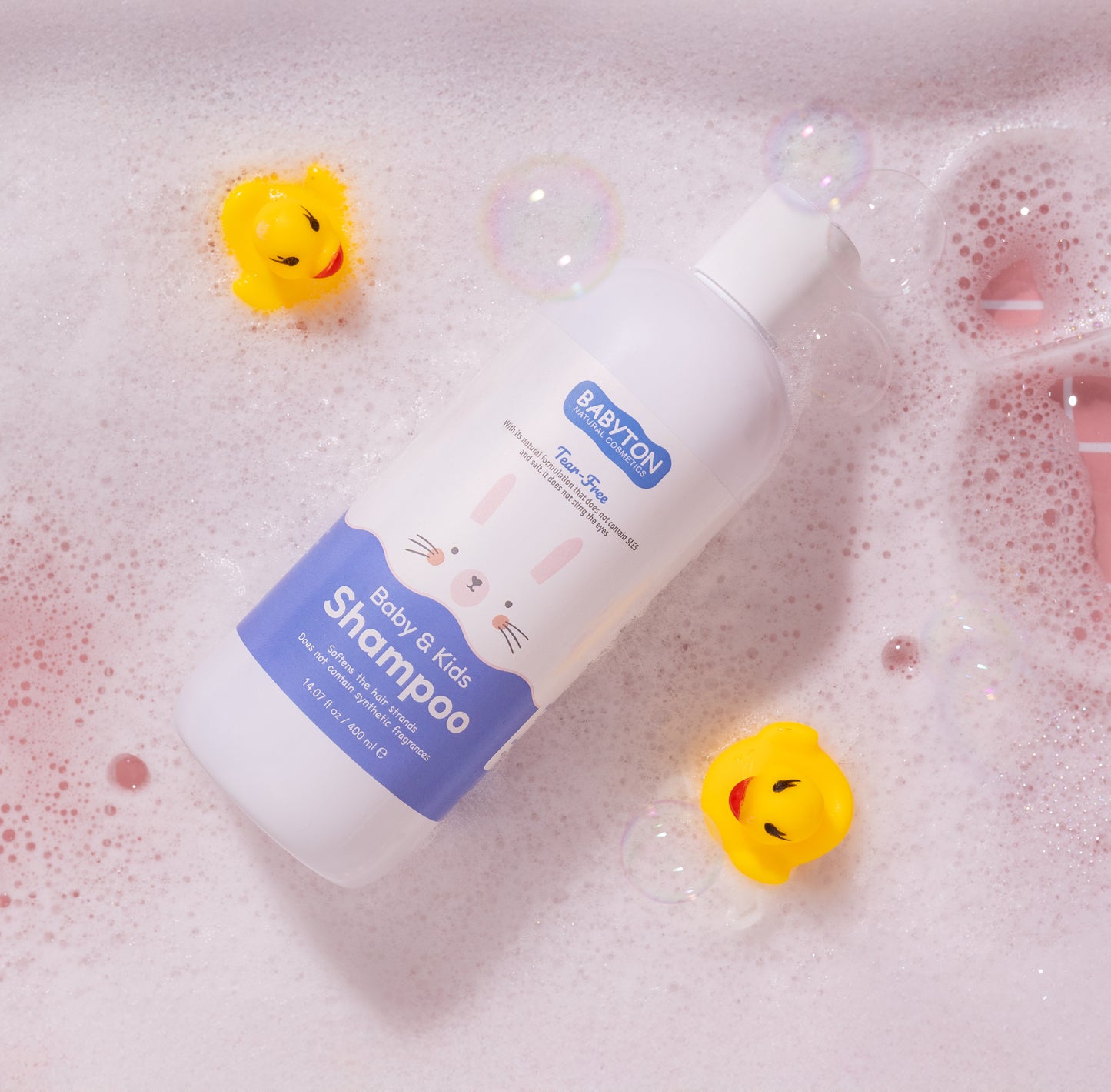Shampooing Naturel Sans Larmes pour Bébés et Enfants 400 ml