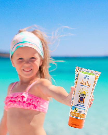Natuurlijke Zonnecrème SPF30 baby en kids reisformaat