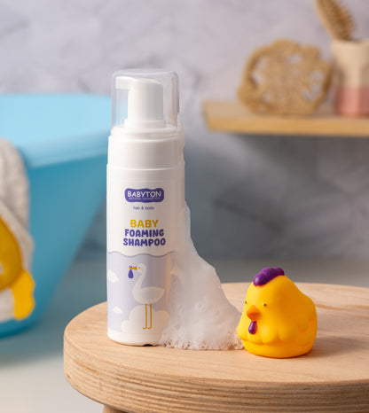 Shampooing moussant naturel pour bébé