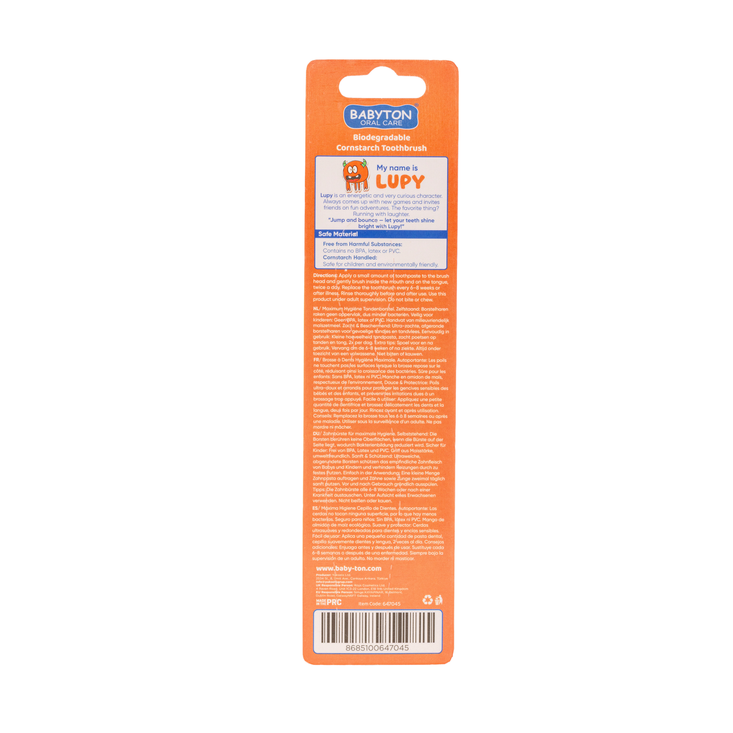 Brosse à Dents Poils Doux Lupy