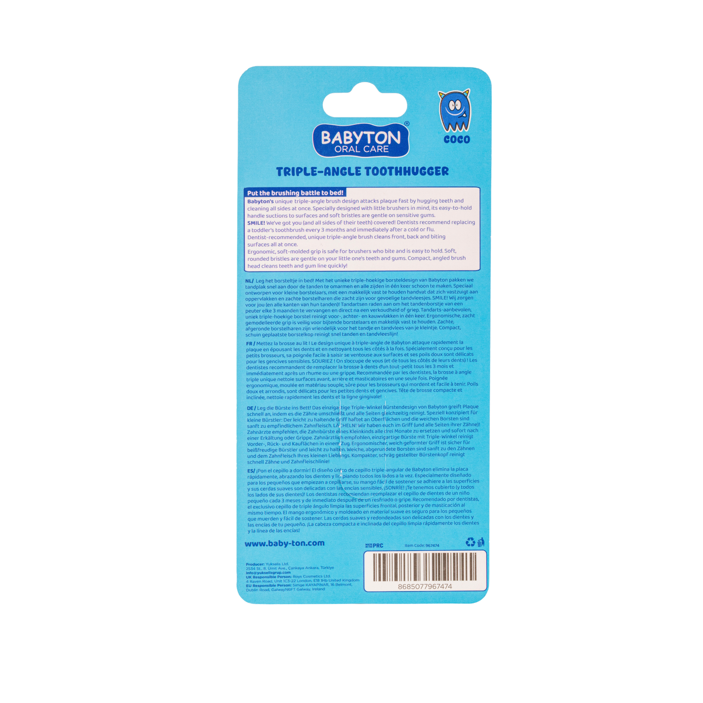 Brosse à dents Toothhugger Coco 