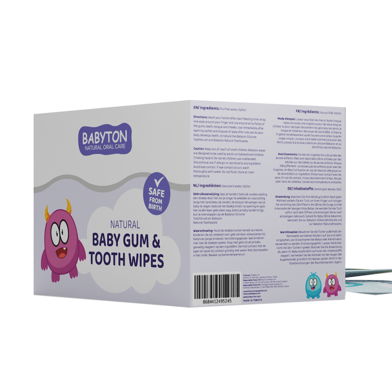 Lingettes pour Gencives & Dents de Bébé 25pcs