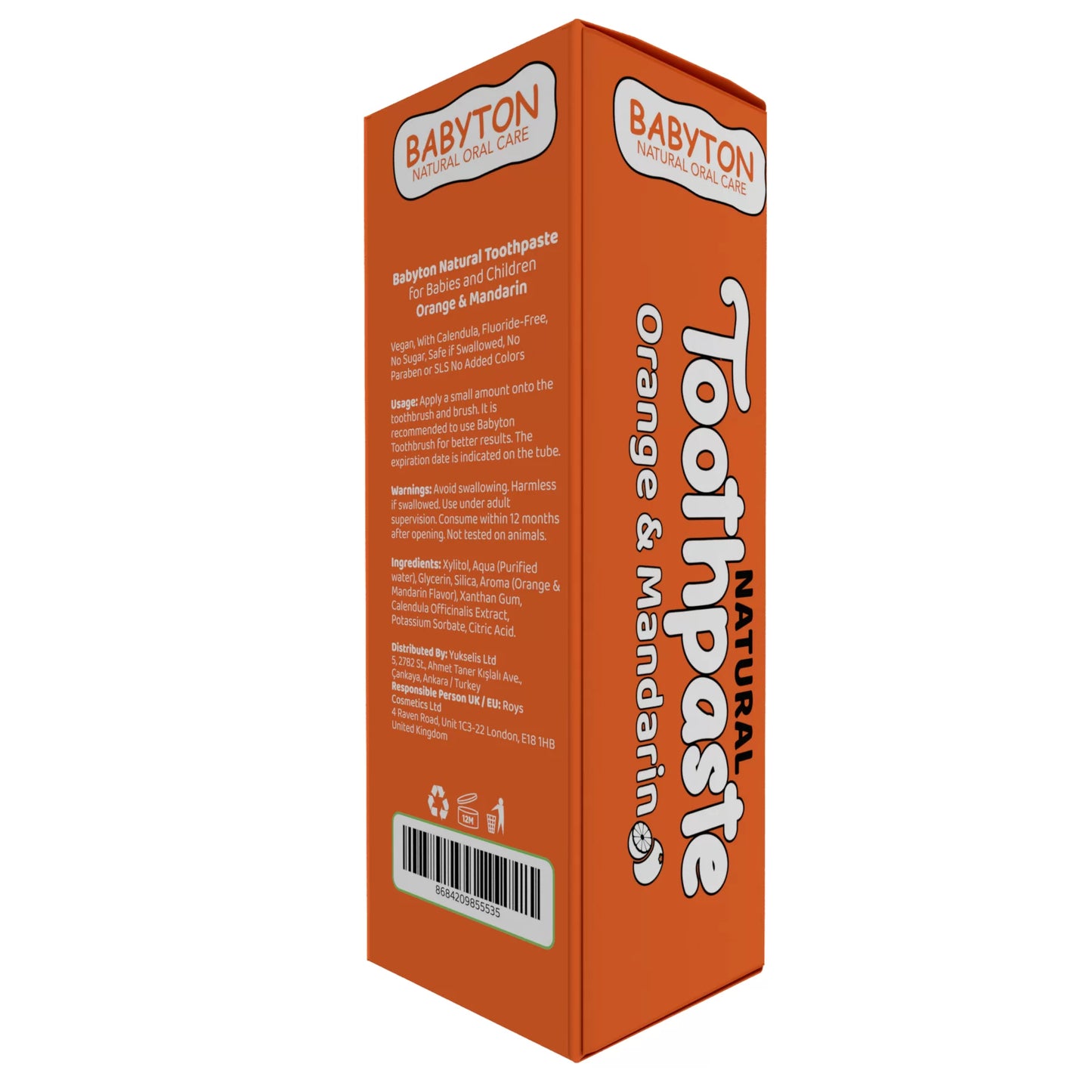 Dentifrice Naturel Arôme Orange et Mandarine 50g