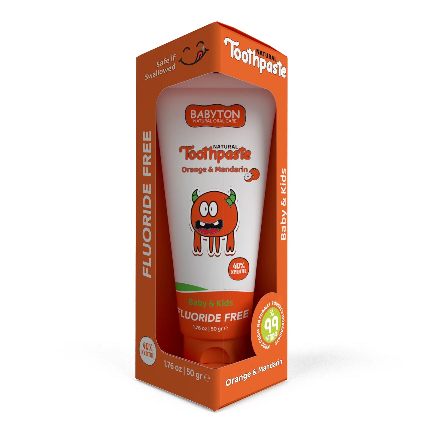 Dentifrice Naturel Arôme Orange et Mandarine 50g