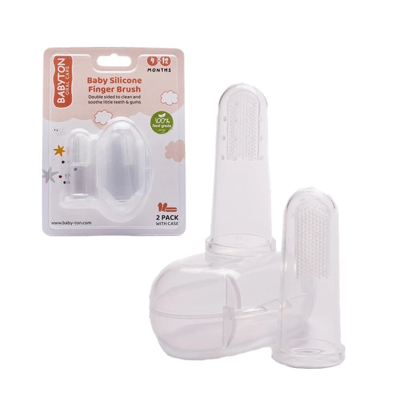 Brosse à dents en silicone 2 pièces
